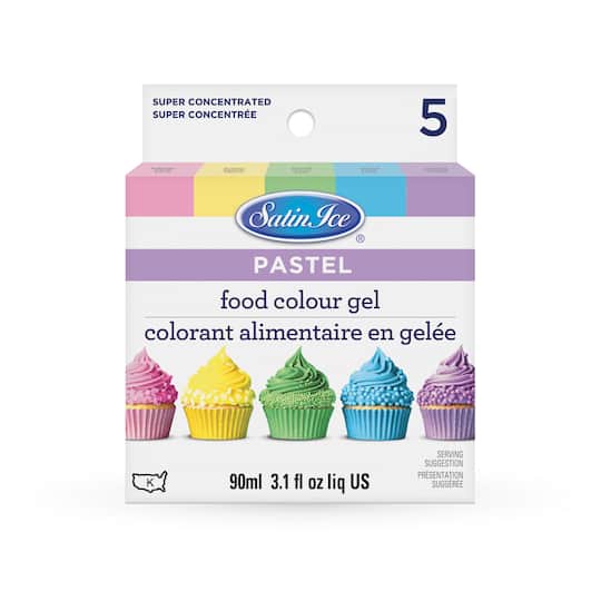 Satin Ice&#xAE; Pastel Food Color Gel, 5ct.